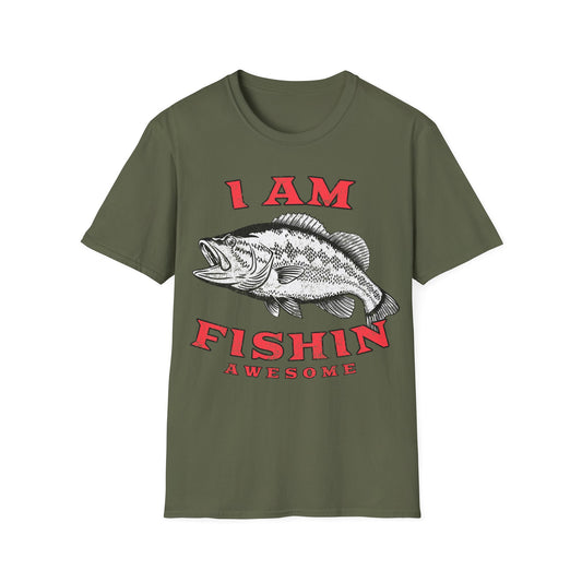 I am Fishin Awesome Largemouth T-Shirt