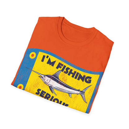 Im Fishing Serious Flag T-Shirt