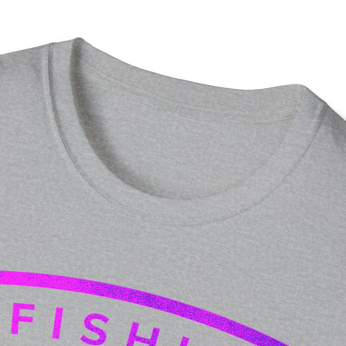 Fishin Awesome Pink Purple Tuna Stamp T-Shirt