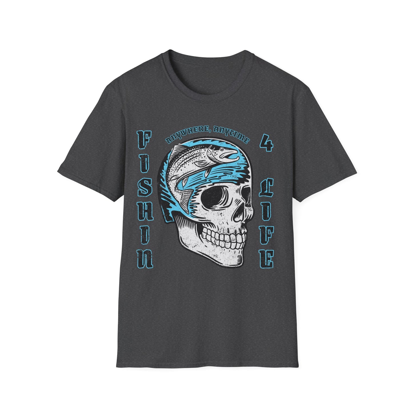 Fishin 4 Life Skull T-Shirt