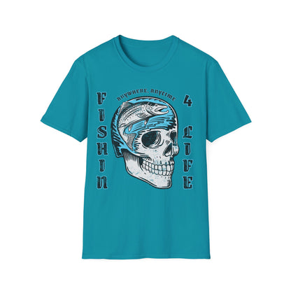 Fishin 4 Life Skull T-Shirt