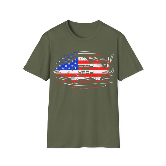 Fish Yeah America Walleye T-Shirt