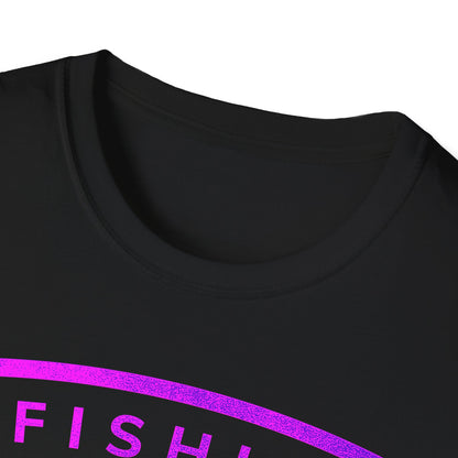 Fishin Awesome Pink Purple Tuna Stamp T-Shirt