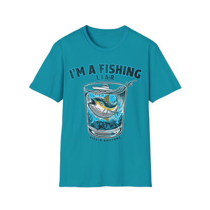 Fishing Liar Glass T-Shirt