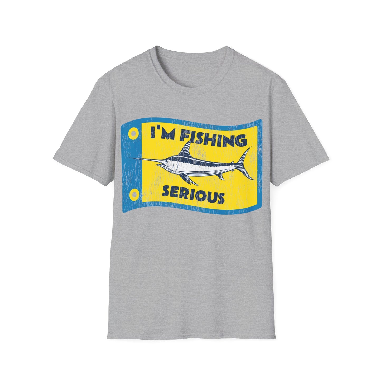 Im Fishing Serious Flag T-Shirt
