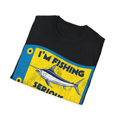 Im Fishing Serious Flag T-Shirt