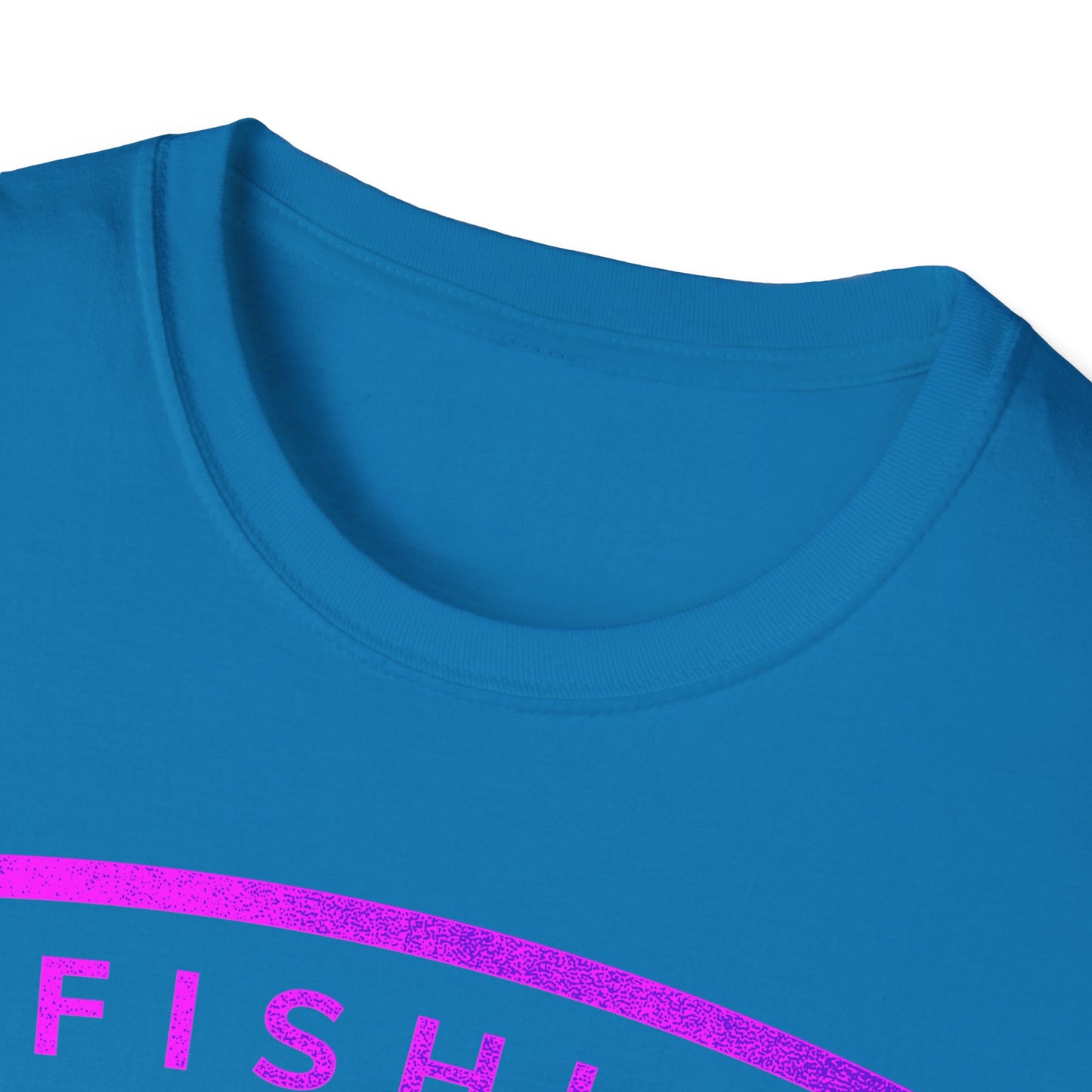 Fishin Awesome Pink Purple Tuna Stamp T-Shirt