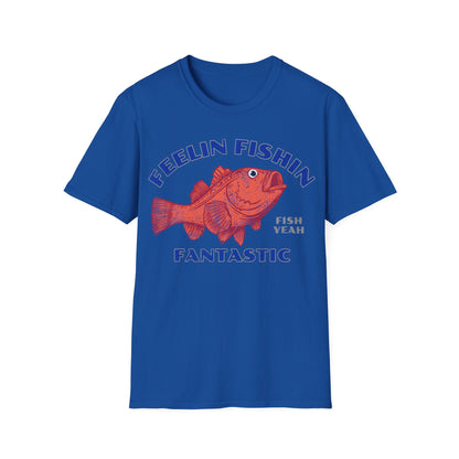 Feelin Fishin Fantastic Orange Fish T-Shirt