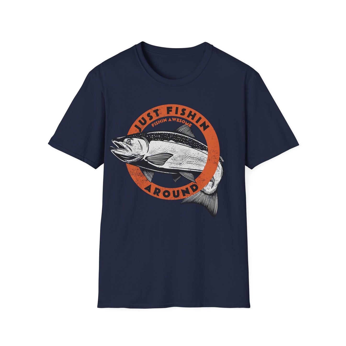 Just Fishin Around Salmon T-Shirt