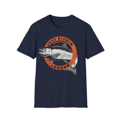 Just Fishin Around Salmon T-Shirt