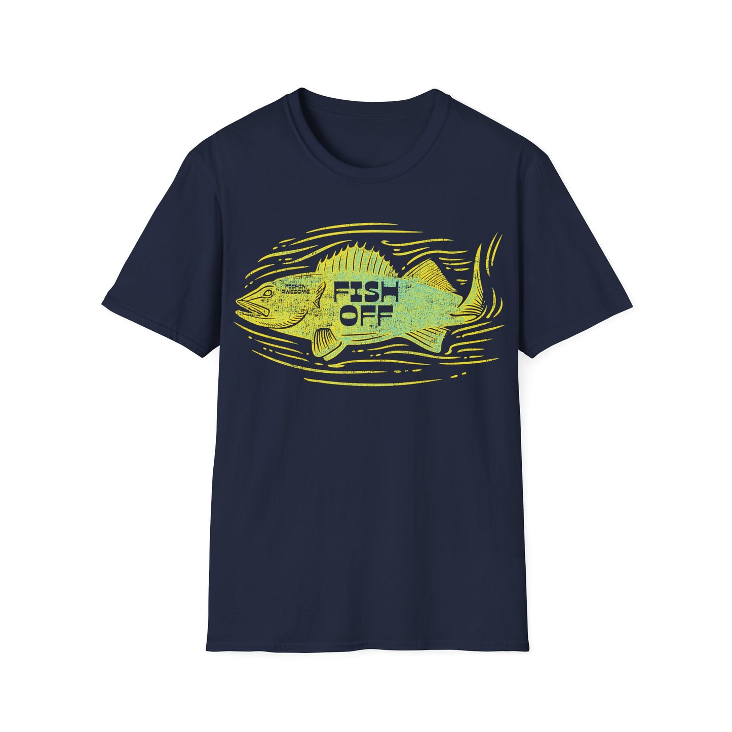 Fish Off Walleye Yellow T-Shirt