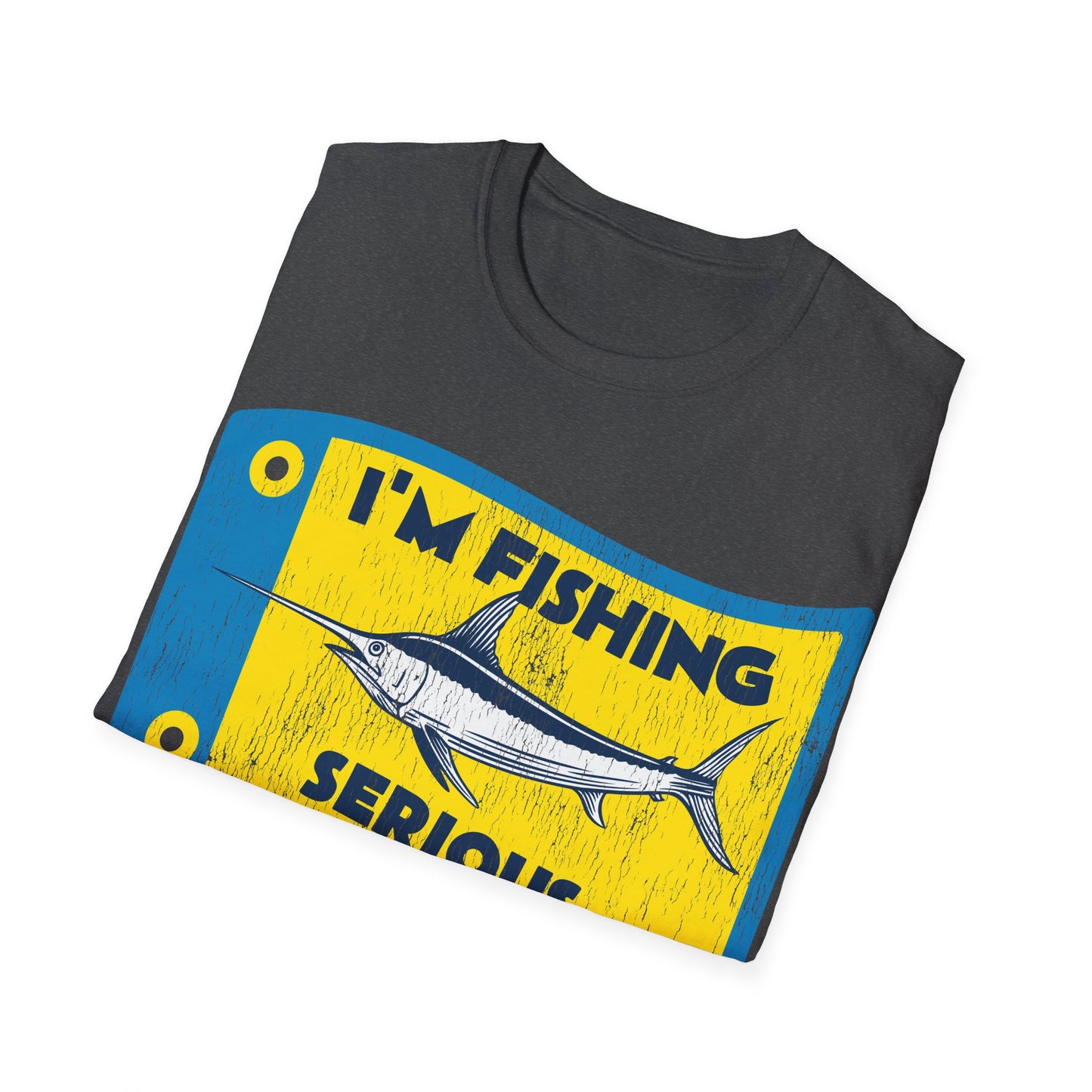 Im Fishing Serious Flag T-Shirt