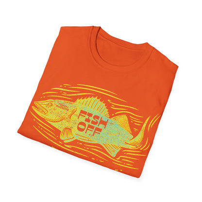Fish Off Walleye Yellow T-Shirt