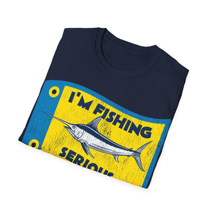 Im Fishing Serious Flag T-Shirt