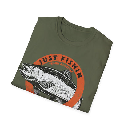 Just Fishin Around Salmon T-Shirt