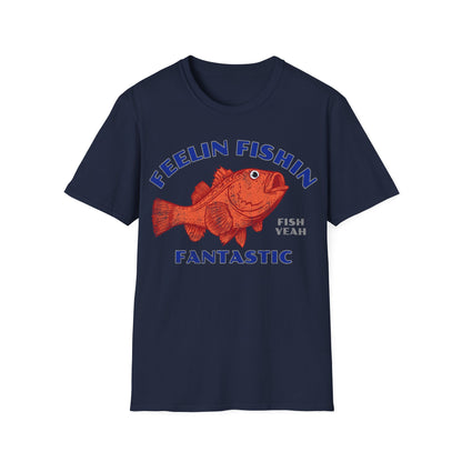 Feelin Fishin Fantastic Orange Fish T-Shirt