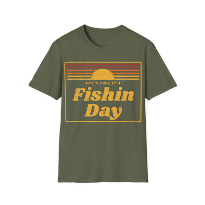 Lets Call It A Fishin Day Sunset T-Shirt