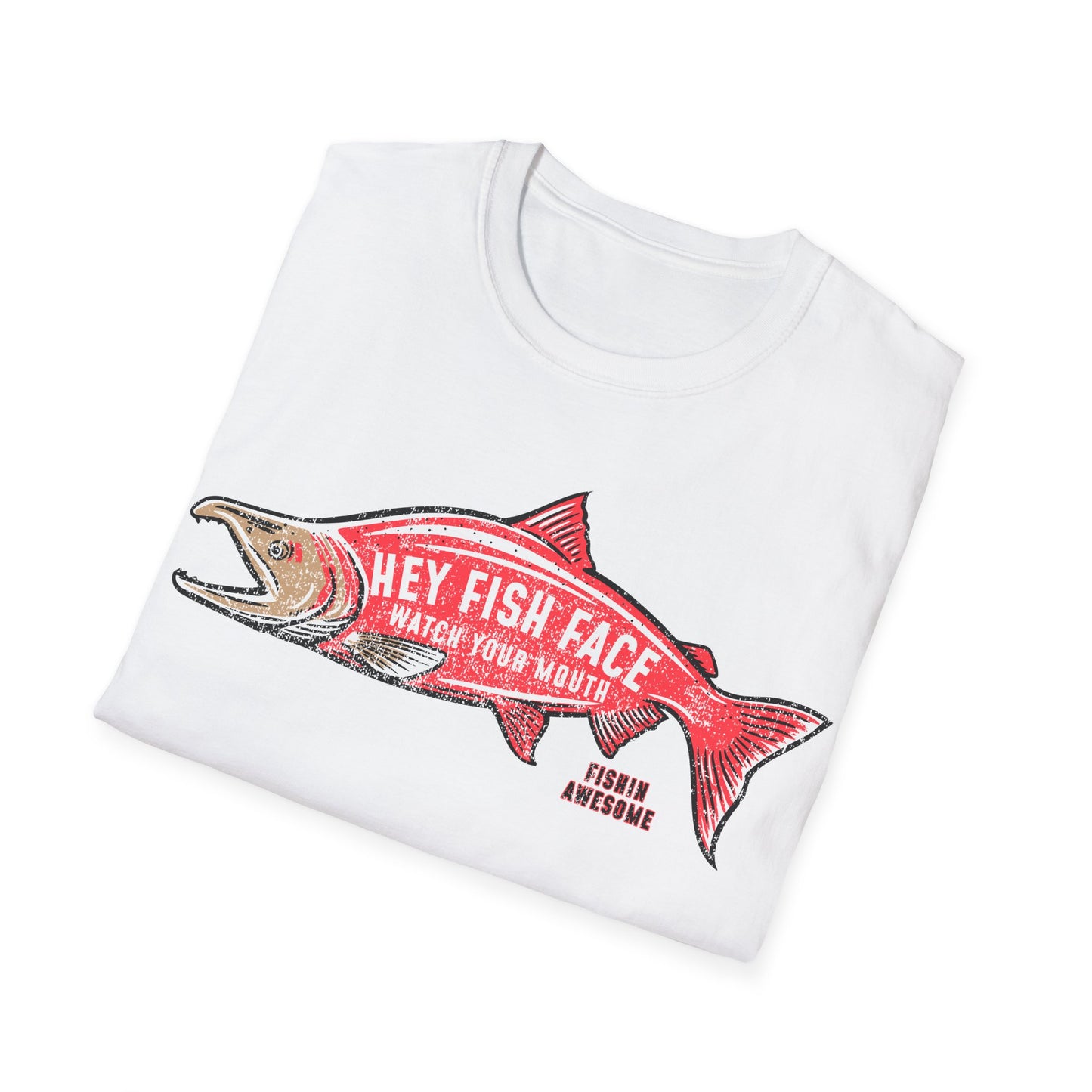 Hey Fish Face Salmon T-Shirt