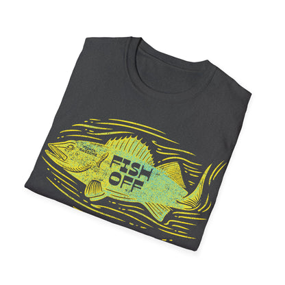 Fish Off Walleye Yellow T-Shirt