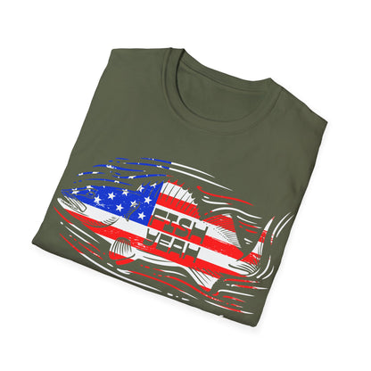 Fish Yeah America Walleye T-Shirt