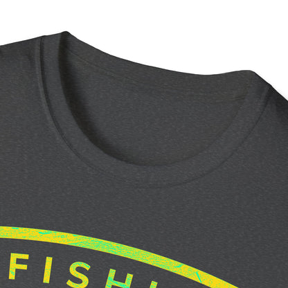 Fishin Awesome Yellow Green Tuna Stamp T-Shirt