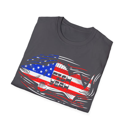 Fish Yeah America Walleye T-Shirt