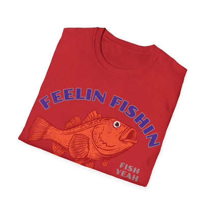 Feelin Fishin Fantastic Orange Fish T-Shirt