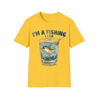 Fishing Liar Glass T-Shirt