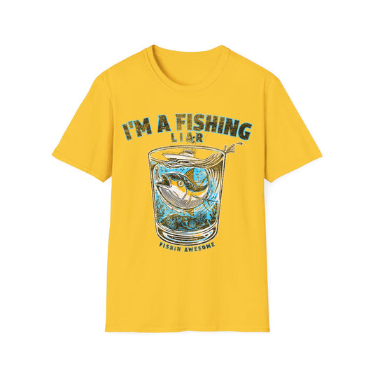 Fishing Liar Glass T-Shirt