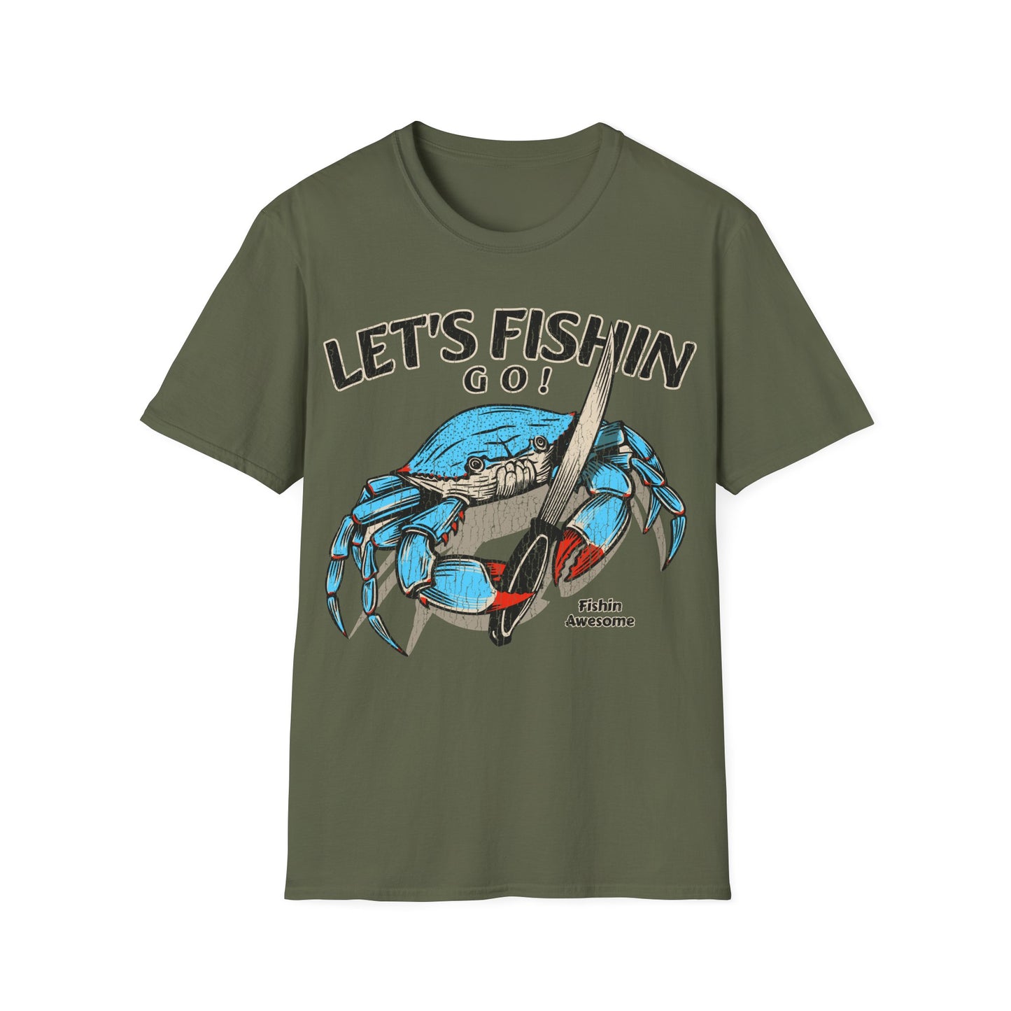 Lets Fishin Go Crab T-Shirt