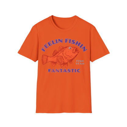 Feelin Fishin Fantastic Orange Fish T-Shirt