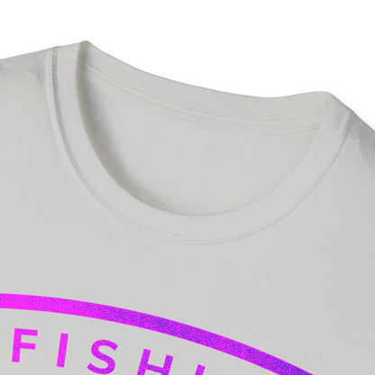 Fishin Awesome Pink Purple Tuna Stamp T-Shirt