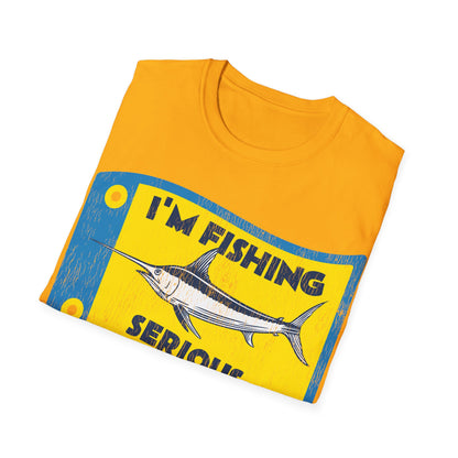 Im Fishing Serious Flag T-Shirt