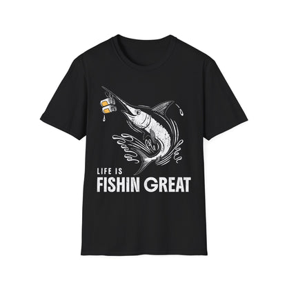 Life Is Fishin Great Swordfish T-Shirt