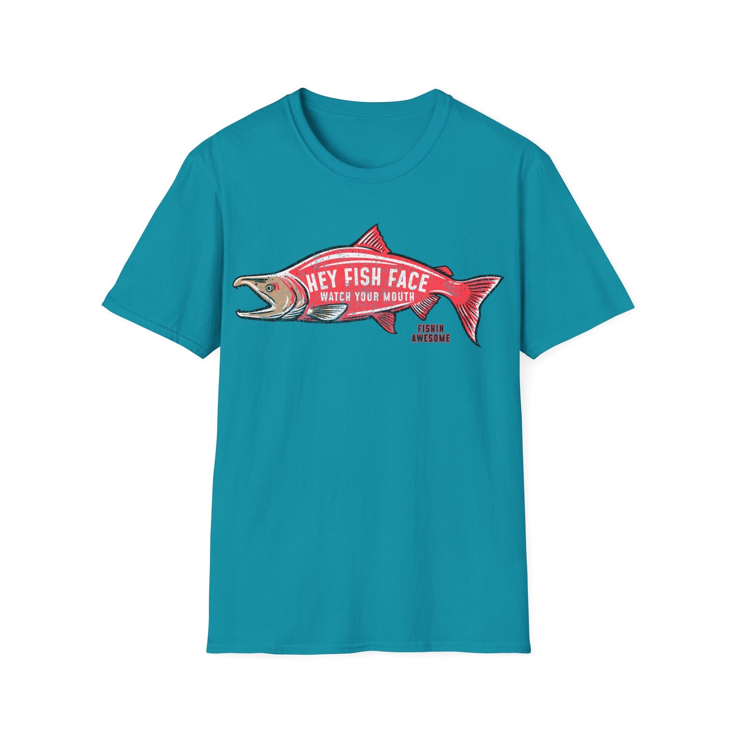 Hey Fish Face Salmon T-Shirt