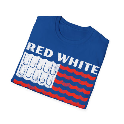 Red White & Fishin All Night T-Shirt