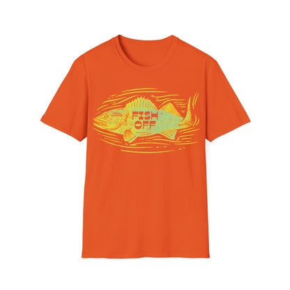 Fish Off Walleye Yellow T-Shirt
