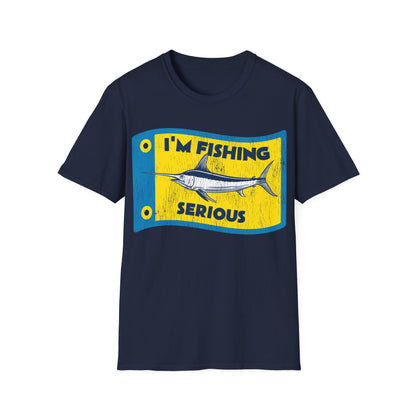 Im Fishing Serious Flag T-Shirt