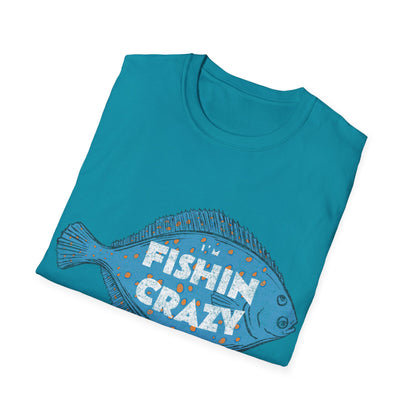 Im Fishin Crazy Flounder T-Shirt