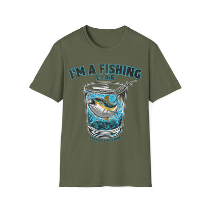 Fishing Liar Glass T-Shirt