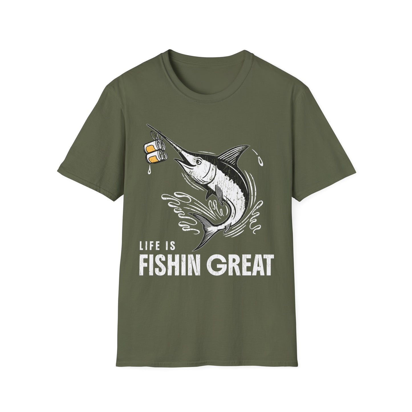 Life Is Fishin Great Swordfish T-Shirt