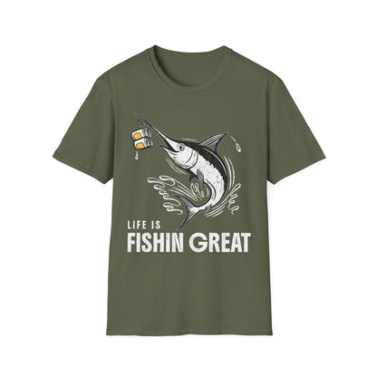Life Is Fishin Great Swordfish T-Shirt