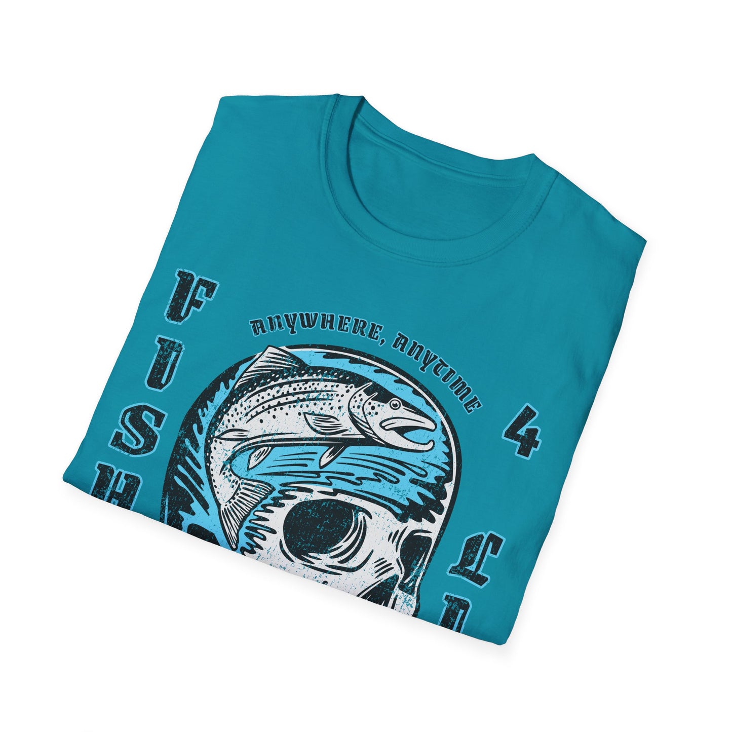 Fishin 4 Life Skull T-Shirt